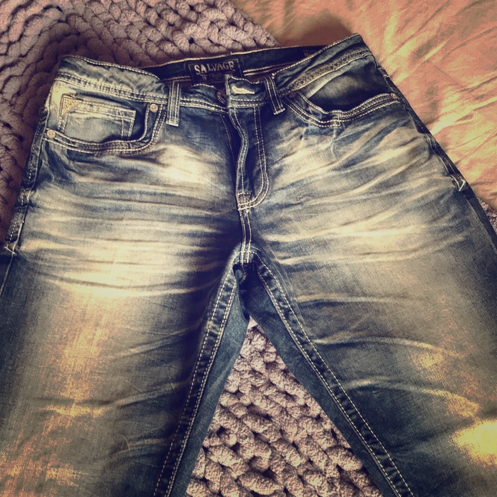 Men’s 32x30L Salvage jeans (Buckle) relaxed fit